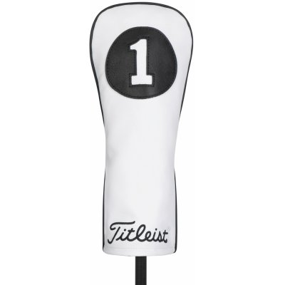 TITLEIST Leather headcover na driver bílo-černý – Zboží Mobilmania