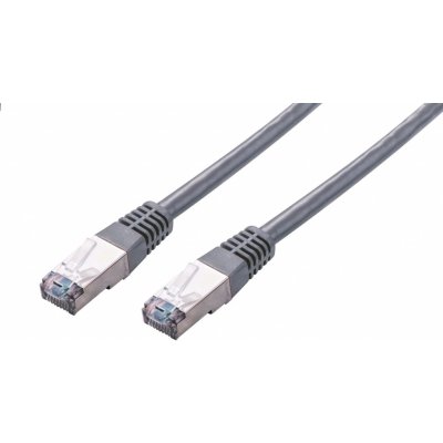 C-Tech CB-PP5F-1 patch, Cat5e, FTP, 1m, šedý – Zboží Živě