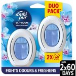 Ambi Pur Bathroom náhradní náplň Cotton Flower DUOPACK 2 x 7,5 ml – Zboží Mobilmania