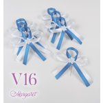 Saténové svatební vývazky V16 (Blue) – Hledejceny.cz