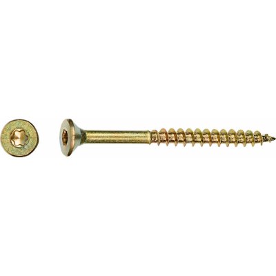 Uni vrut se zápustnou hlavou TX20 částečný závit žlutě pozink. 4x40 mm, 1000 ks – Hledejceny.cz