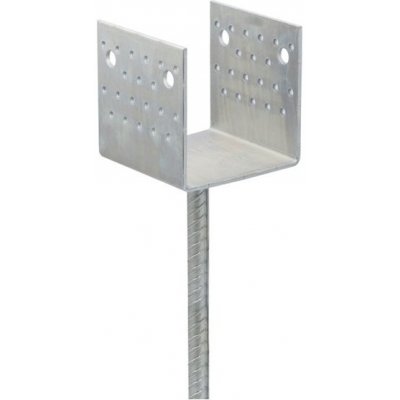 Domax Patka sloupku "U" široká Zn PSS - 101x125x100x4mm PSS 100 – Sleviste.cz