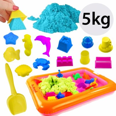 PlaySand magický tekutý písek sada plastové formičky, různé barvy 5 kg – Zboží Mobilmania