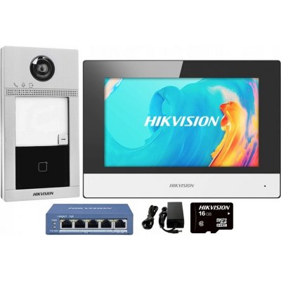 WiFi videodomofon 7'' hikvision 2-rodinný PoE IP – Zboží Mobilmania