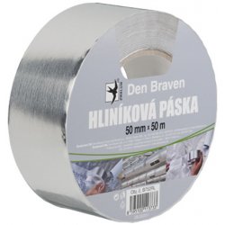 DEN BRAVEN Hliníková páska 75 mm x 50 m stříbrná