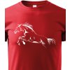 Dětské tričko Canvas dětské tričko Kůň skok červená