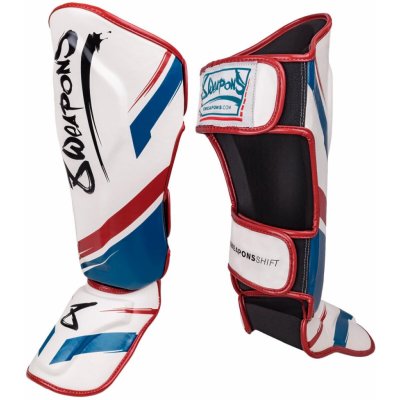 8 WEAPONS Chrániče holení a nártů Shift - bílo/modro/červené – Zboží Mobilmania