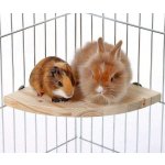 Karlie Flamingo dřevěné patro/sedátko do klece pro hlodavce 14 x 14 x 1,8 cm – Zboží Mobilmania