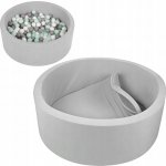 Domifito bazén s míčky 90 x 30 cm šedý – Zboží Dáma