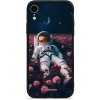 Pouzdro a kryt na mobilní telefon Apple Pouzdro Mobiwear Glossy Apple iPhone XR - G002G Astronaut v růžích
