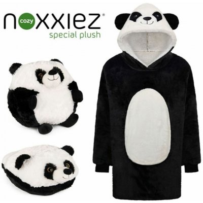 Cozy Noxxiez Panda hřejivá televizní mikinová deka s kapucí – Zboží Dáma