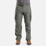 Forclaz pánské turistické kalhoty s kapsami Travel 100 2v1 khaki – Zboží Mobilmania