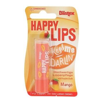 Blistex Happy Lips balzám na rty s ovocnou příchutí mango (Kiss Me Darlin) 3,7 g