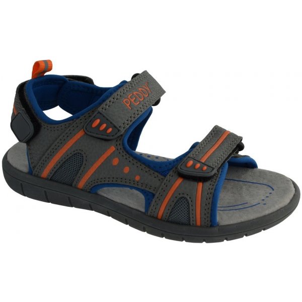 Dětské sandály Peddy P0-512-37-07 šedá/modrá