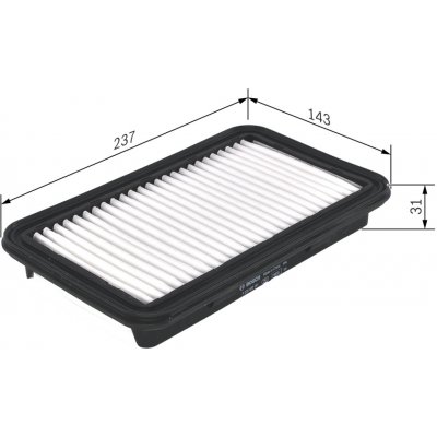 Vzduchový filtr BOSCH F 026 400 191 (F026400191) – Hledejceny.cz