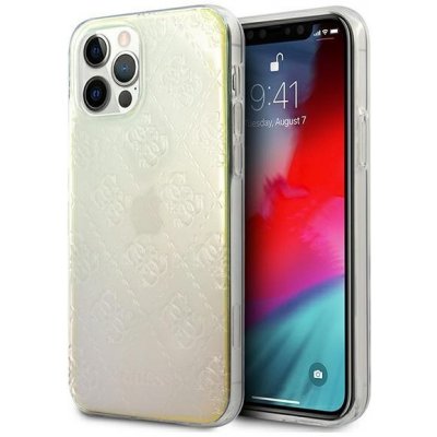 Pouzdro Guess iPhone 12 Pro Max Iridescent hardcase 4G 3D Pattern Collection – Zboží Mobilmania