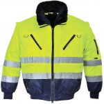 PortWest PJ50 PILOT HI-VIS reflexní bunda žlutá/tmavě modrá 3v1 zimní PJ50YNRS – Zboží Mobilmania