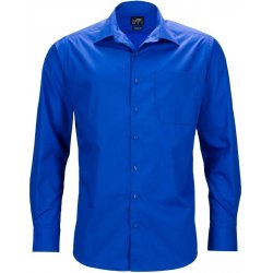 Pánská Košile James & Nicholson pánská košile s dlouhým rukávem JN642 královská modrá