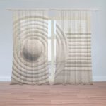 Sablio Záclony Otisk v písku: 2ks 150x250cm – Hledejceny.cz