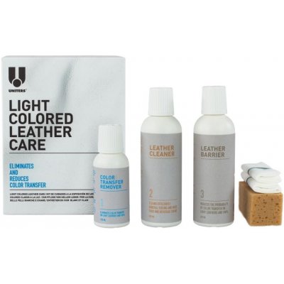 Uniters Leather Master Light Colored Leather Care 225 ml + 125 ml + 225 ml – Zbozi.Blesk.cz