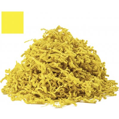 Žlutá citrónová papírová výplň do krabic Fancypack Hmotnost: 1kg, Typ výplně: Stlačená verze – Hledejceny.cz