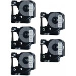 Tonery Náplně Kompatibilní páska s Dymo 45013, S0720530, 12mm x 7m cerný tisk / bílý podklad 5-PACK – Zboží Živě