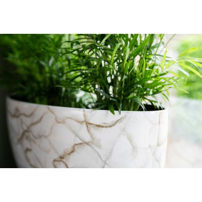 Ter Steege Váza široká Niene marble white D59x26 H35 – Hledejceny.cz
