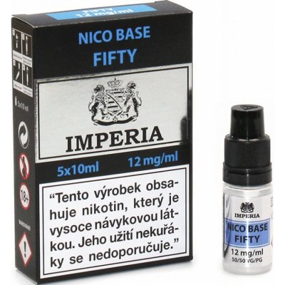 Nikotinová báze Imperia (50/50): 5x10ml / 12mg – Hledejceny.cz