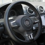 PREXIM Potah na volant perforovaný černý | Zboží Auto