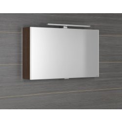 Sapho CLOE galerka s LED osvětlením 80x50x18cm, borovice rustik