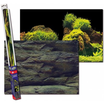 Aqua Nova pozadí oboustranné rock plants XL 150 x 60 cm – Zboží Mobilmania