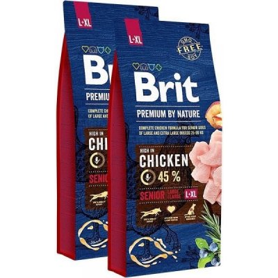 Brit Premium by Nature Senior L+XL 2 x 15 kg – Hledejceny.cz