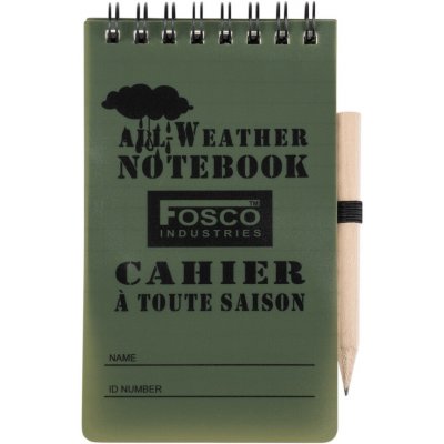 MFH Voděodolný zápisník se spirálovou vazbou, cca 7,5 x 13 cm – Zboží Dáma