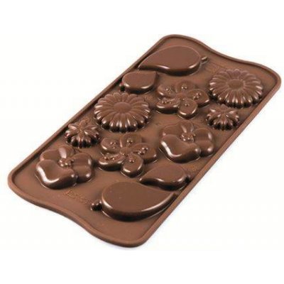 Silikomart forma na čokoládu Choco Garden Zahrada 21x10cm – Zboží Mobilmania