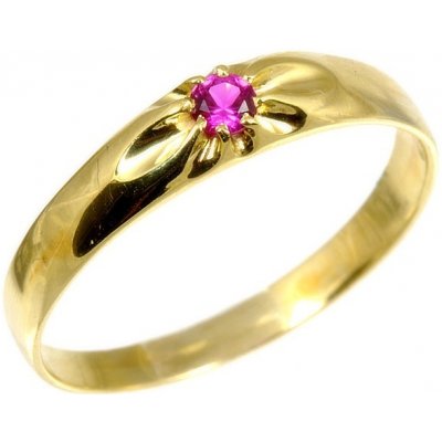 Šperky NM Dámský prsten s rubínem 1529 – Zboží Mobilmania