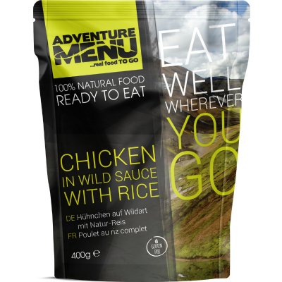 Adventure Menu Kuřecí na divoko s rýží 10 x 400 g – Zboží Dáma Adventure Menu Kuřecí na divoko s rýží 10 x 400 g – Zboží Dáma