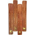 ARÔME Stojánek na vonné tyčinky Dřevěný MIX VZORŮ – Zboží Dáma