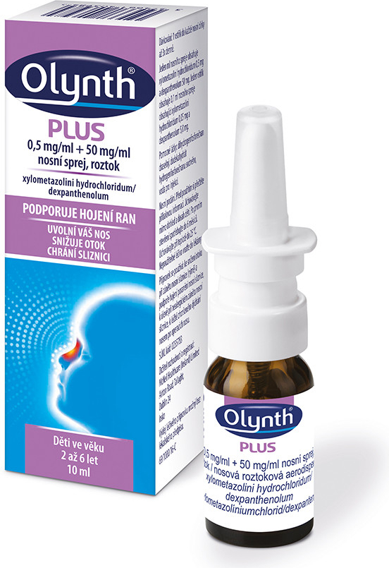 Olynth Plus 0.5 mg/ml+50 mg/ml nas.spr.sol. 1 x 10 ml od 88 Kč - Heureka.cz