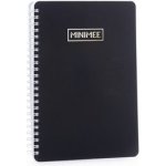 Minimee A5 zápisník tečkovaný černá, papír 140g – Zboží Mobilmania