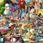 RAVENSBURGER Venčení psů 1000 dílků – Zboží Dáma