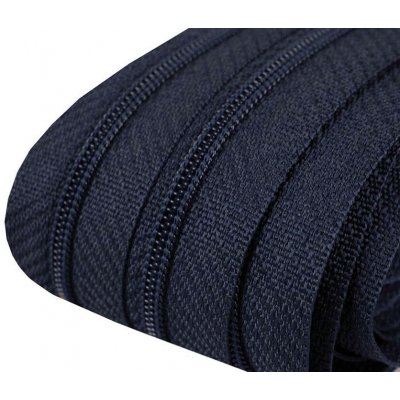 Zip spirálový 3 mm - metráž - různé barvy Zip spirálový 3 mm: 330 Temně modrá – Hledejceny.cz