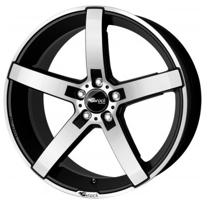 Brock B35 8,5x19 5x114,3 ET38 matt black polished – Hledejceny.cz