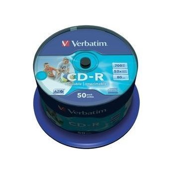 Verbatim CD-R 700MB 52x, printable, 50ks (43309)