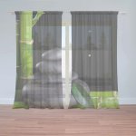 Záclony Bambus a kameny: 2 ks - 150x250 cm - Sablio – Hledejceny.cz