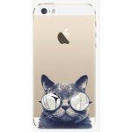 Pouzdro iSaprio Crazy Cat 01 - iPhone 5/5S/SE – Zboží Mobilmania