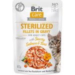 Brit Care Cat Fillets in Gravy Steril. Salmon&Tuna 85 g – Hledejceny.cz