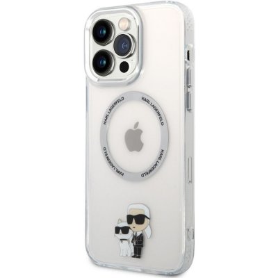 Pouzdro Karl Lagerfeld MagSafe Kompatibilní IML Karl and Choupette NFT iPhone 13 Pro Max Transparent
