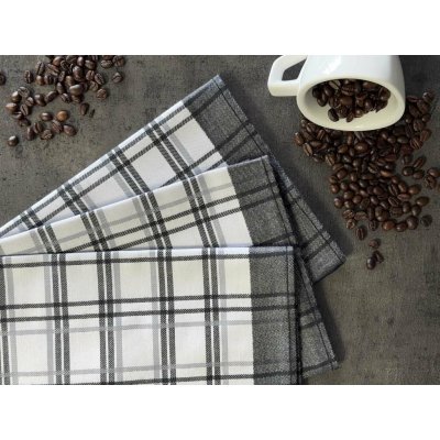 Sleep-well Tradiční káro 50x70 cm černá 3 ks – Zboží Dáma