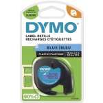 Dymo LetraTag páska plastová 12mm x 4m, modrá, 59426, S0721650 – Zboží Mobilmania