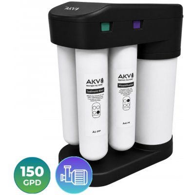 AKV RO TYTAN-150+P Black kompaktní filtr reverzní osmózy 150 GPD – Hledejceny.cz